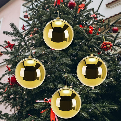 Zubebe 4 piezas Adornos de bola de Navidad extra grandes de 8"...