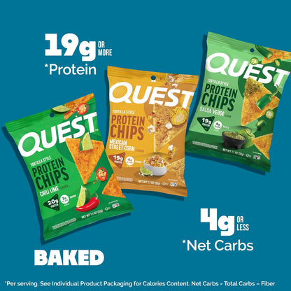 Quest Nutrition Tortilla Style Protein Chips, paquete variado South...