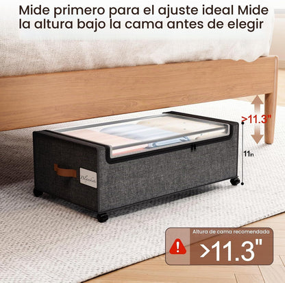 Yecaye Contenedores de almacenamiento debajo de la cama, se adaptan...