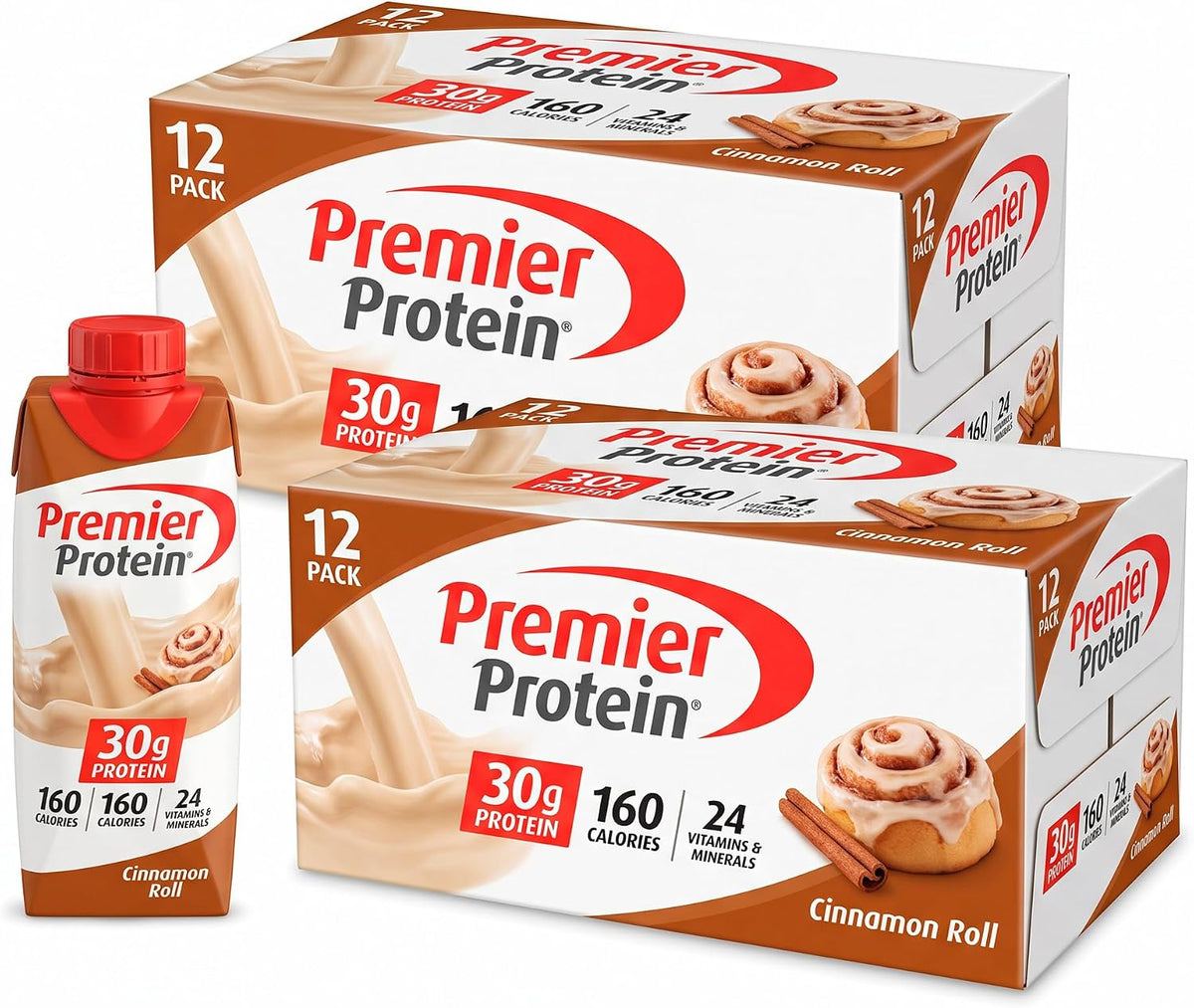 Premier Protein Batido, rollo de canela, 1.06 oz de proteína, sin a...