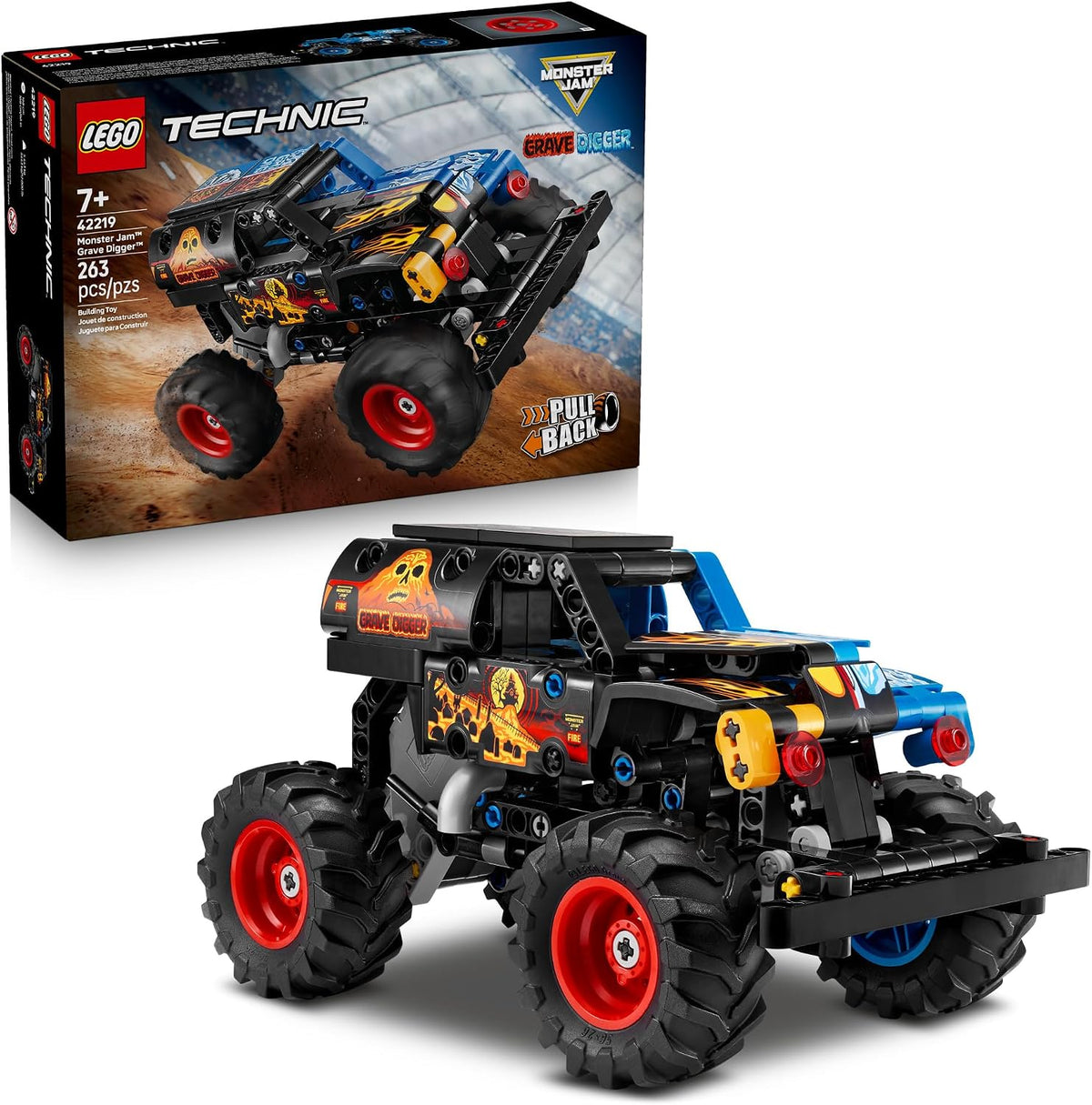 LEGO Technic Monster Jam Grave Digger Fuego y Hielo 42219 | Juguete...