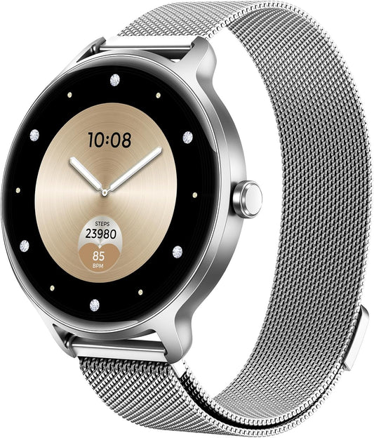 Reloj inteligente para mujer, reloj inteligente AMOLED HD de 1.27 p...