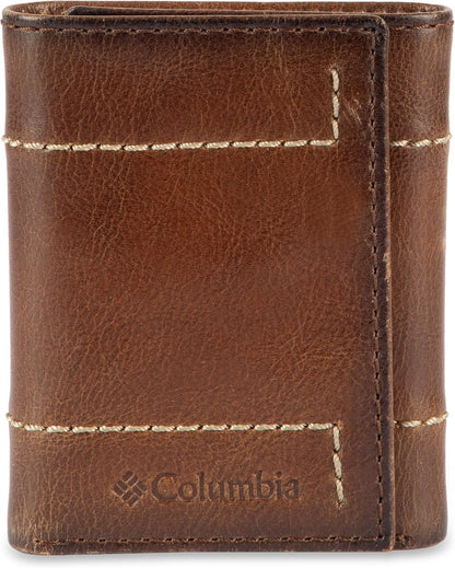 Columbia Billetera plegable delgada RFID para hombre con ventana de...