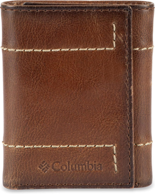 Columbia Billetera plegable delgada RFID para hombre con ventana de...
