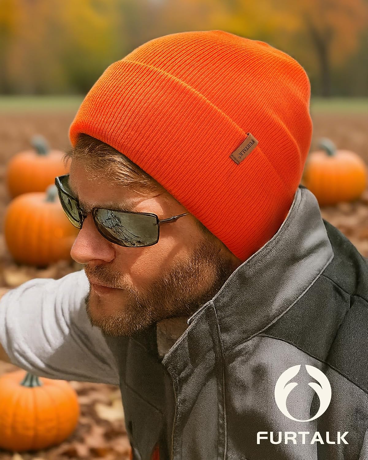 FURTALK Gorro para Hombres y Mujeres con Puños Tejido Grueso Unisex...