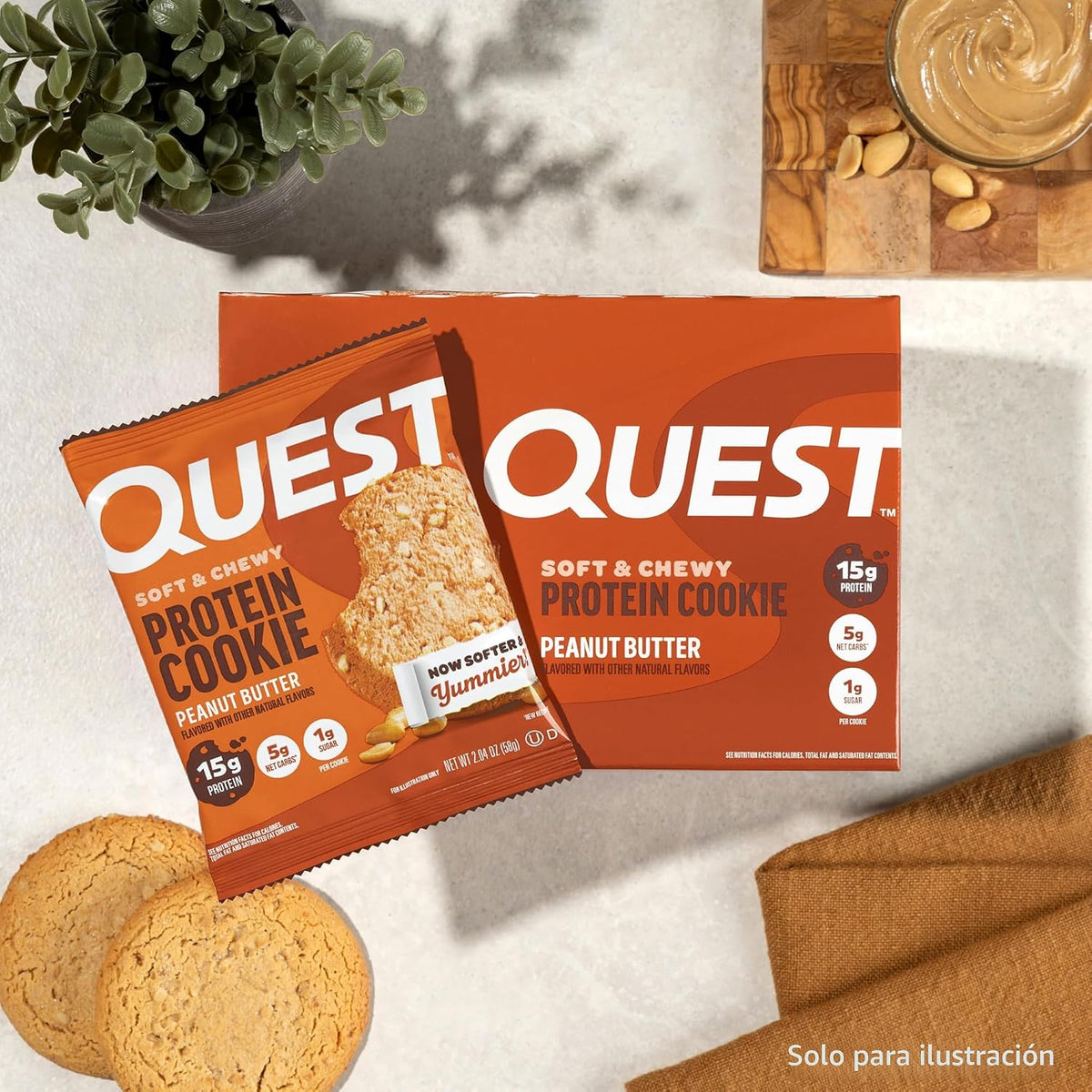 Quest Protein Cookie Mantequilla De Maní (Mantequilla De Maní) | 0....