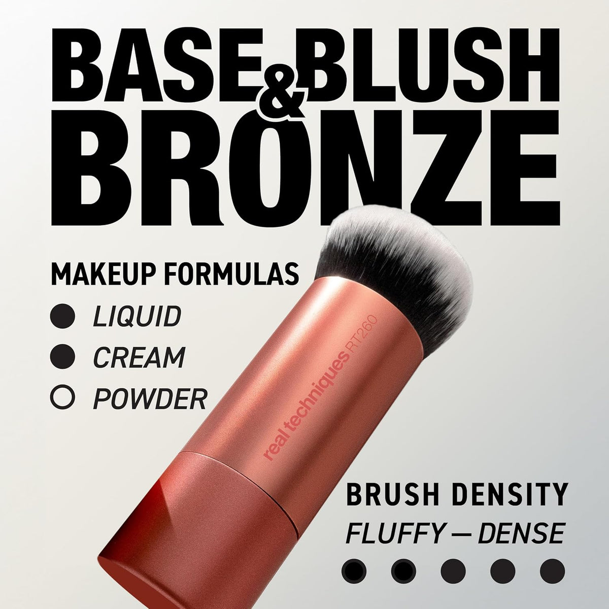Real Techniques, brocha de maquillaje Bubble Blending, brocha multi...