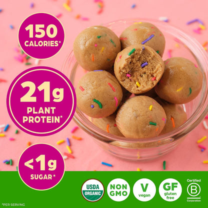 Orgain Proteína en polvo vegana orgánica de 0.74 oz, pastel de cump...