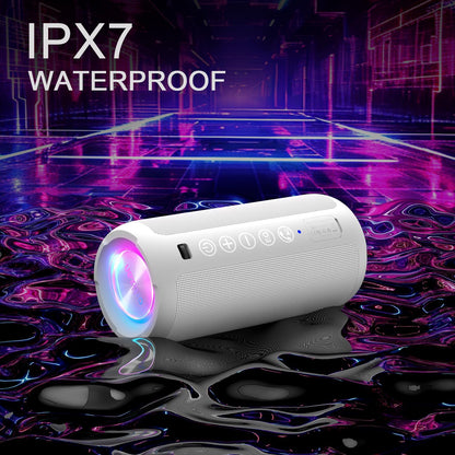 Ortizan Altavoz Bluetooth portátil: IPX7 impermeable, 24W sonido fu...