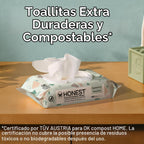 The Honest Company Toallitas multiusos para bebé, terrazo, 36 unida...