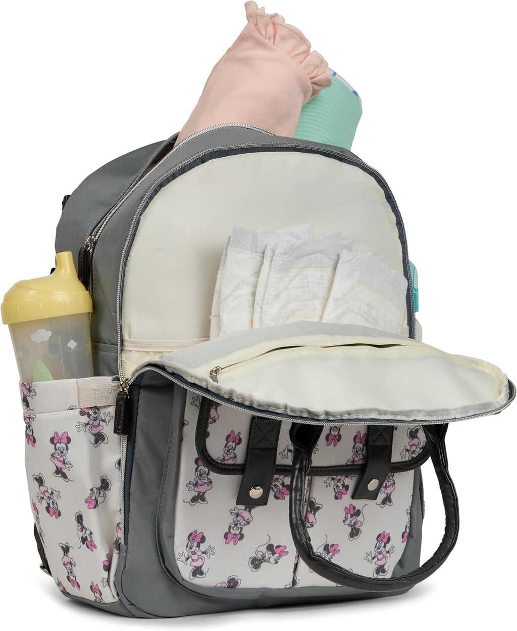 Disney Mochila para pañales con cambiador Minnie Mouse \u2013 Bolsa...