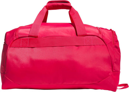 adidas Bolsa de lona Defender, Rosa Podero\/Blanco\/Pequeño 42L, Sm...