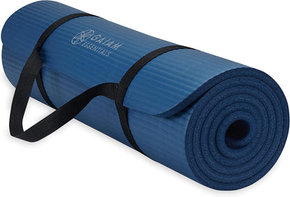 Gaiam Tapete de yoga grueso, esterilla de ejercicio y fitness con c...