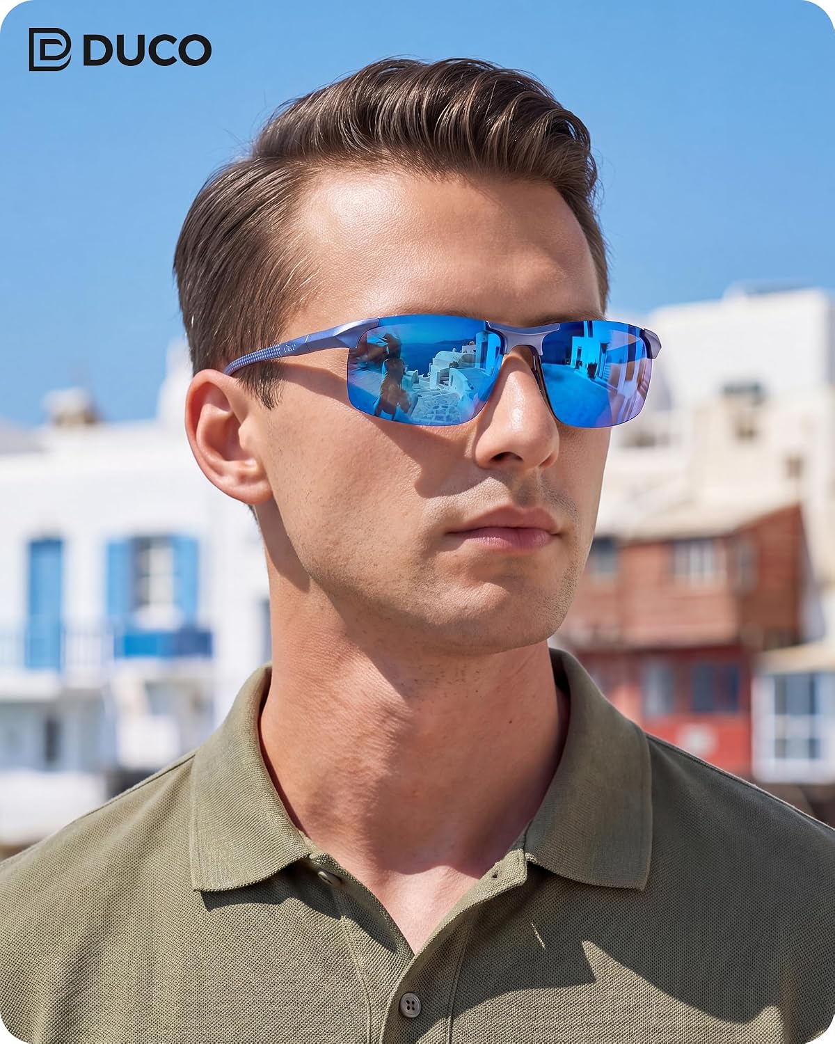 DUCO - Gafas de sol polarizadas para hombre, para deportes, pesca,...