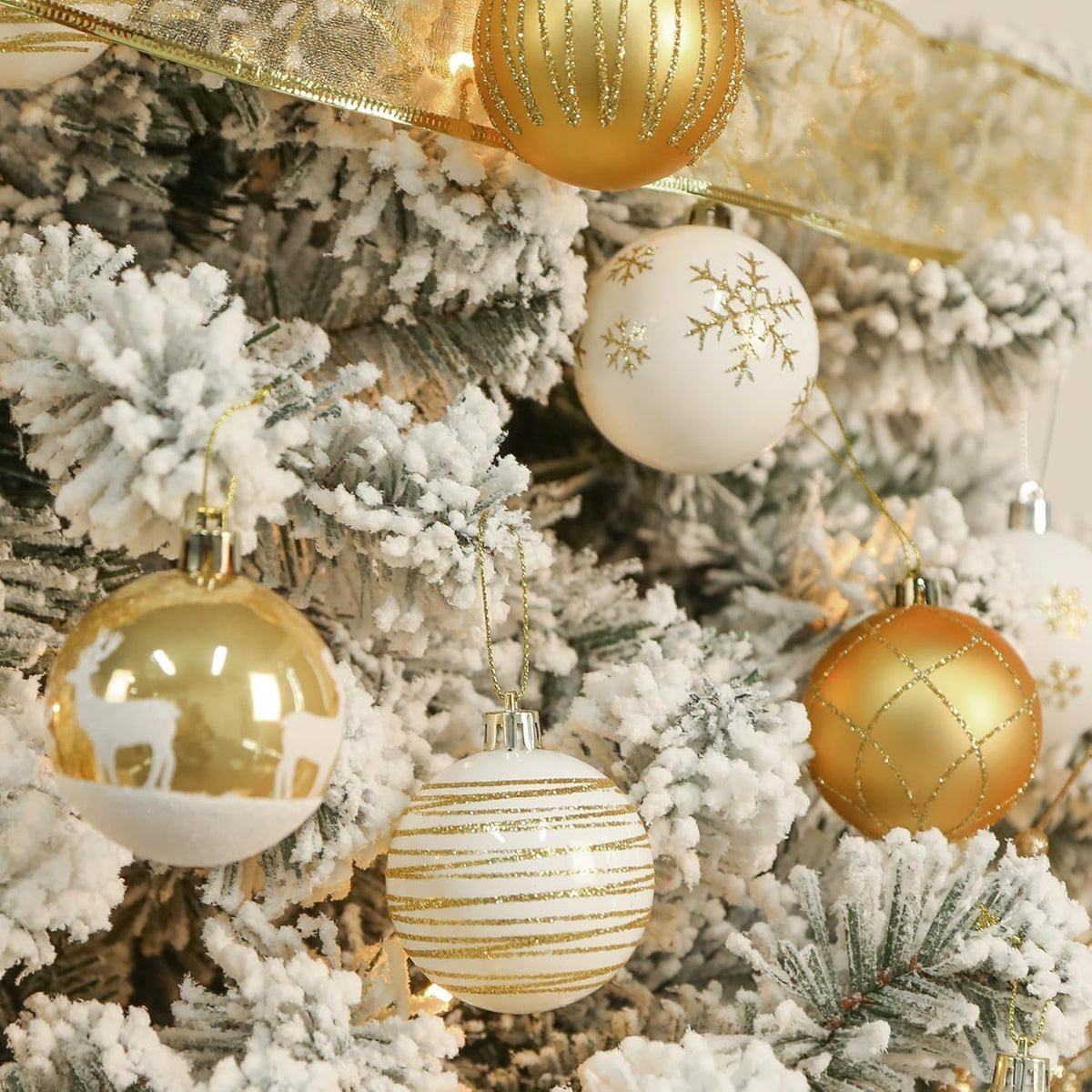 SHareconn - Bolas para árbol de Navidad, 30 unidades, 2.36 pulgadas...