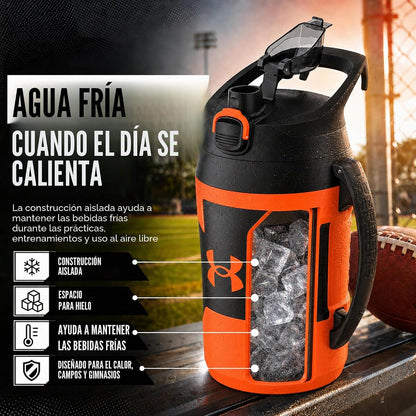 Under Armour Botella de agua aislada con asa y gancho para cerca, j...