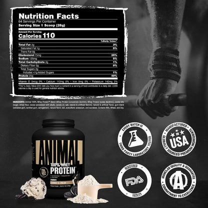 Animal 100% Proteína de suero de leche en polvo \u2013 Mezcla de su...
