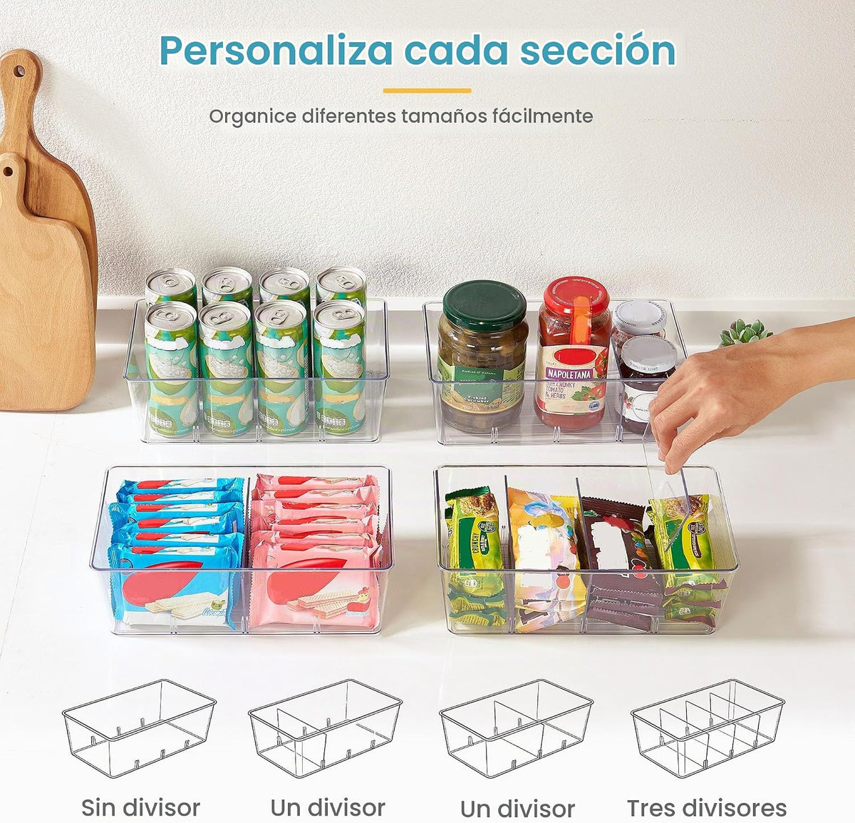Vtopmart - Paquete de 10 recipientes organizadores de almacenamient...