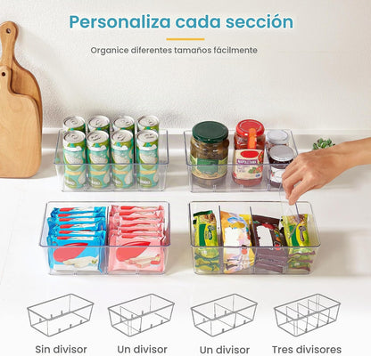Vtopmart - Paquete de 10 recipientes organizadores de almacenamient...