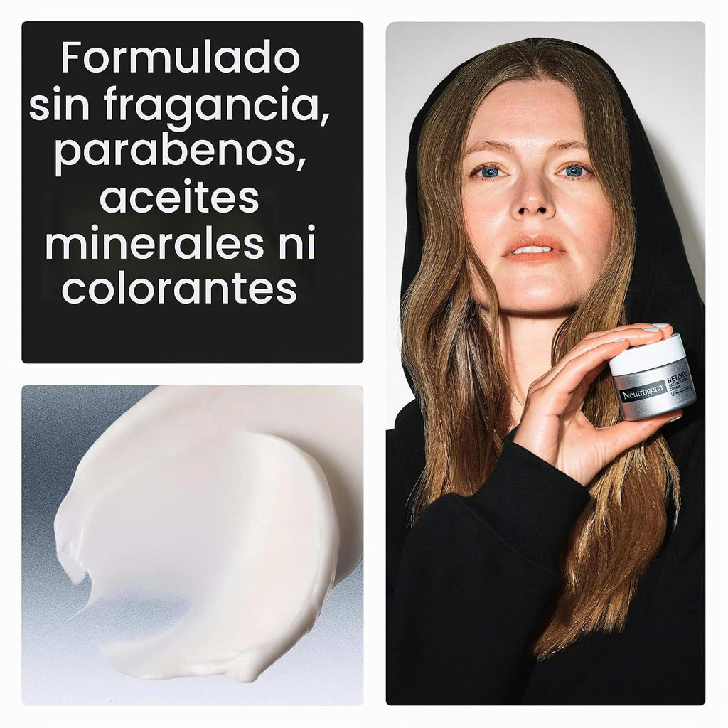 Neutrogena - Hidratante facial Rapid Wrinkle Repair Retinol, sin fr...