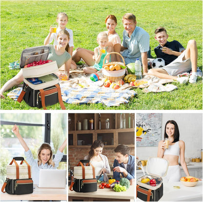 holuxer Bolsa de almuerzo aislada y lonchera para mujeres - Bolsa d...