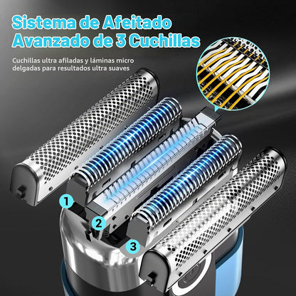 LYRSLF Afeitadoras eléctricas de aluminio para hombres: Mini afeita...