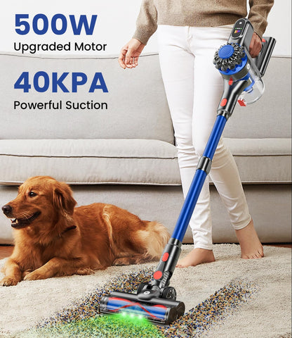 KARDV Aspiradora inalámbrica, aspiradora de 500 W\/40 Kpa para el h...