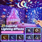 Staryou Máquina de sonido de luces sensoriales, proyector de luz no...