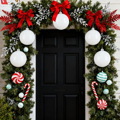 Zubebe 4 piezas Adornos de bola de Navidad extra grandes de 6'...