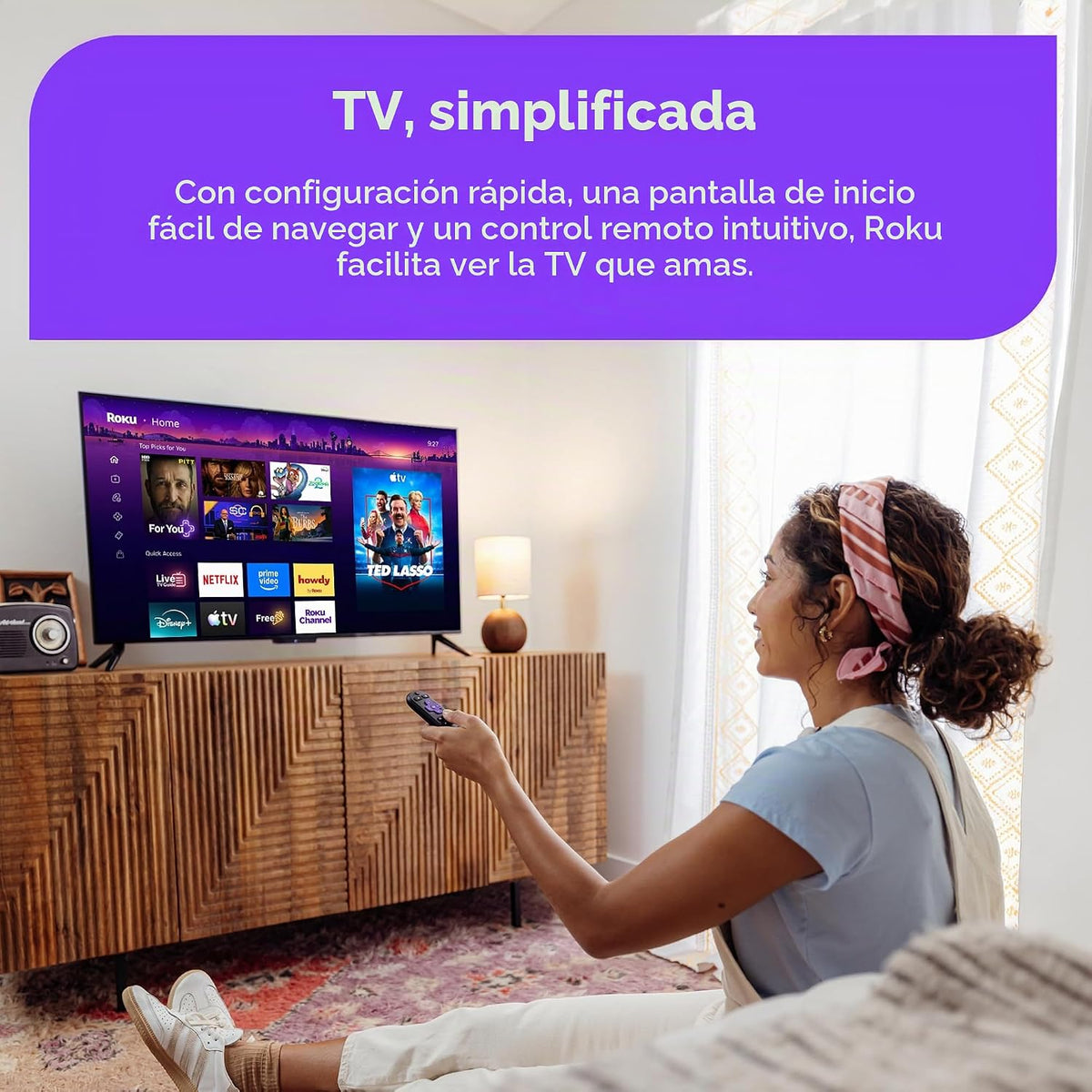 Roku Streambar SE, barra de sonido 4K con dispositivo de transmisió...