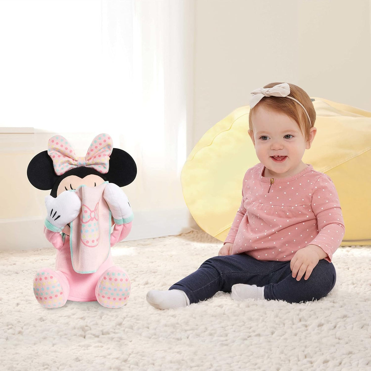 Disney Peluche interactivo de Minnie Mouse para esconderse para beb...
