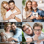 LUXEJEW Regalos para Hombres – Pulsera para Hombre, Pulsera con Ini...