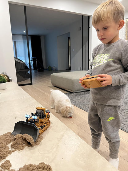 KIDMARKT Juguete de metal a control remoto para niños, tractor de 9...