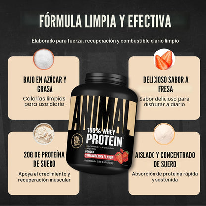 Animal 100% Proteína de Suero en Polvo \u2013 Mezcla de suero para...