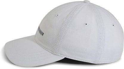 Tommy Hilfiger - Gorra de béisbol ajustable de algodón con logo par...