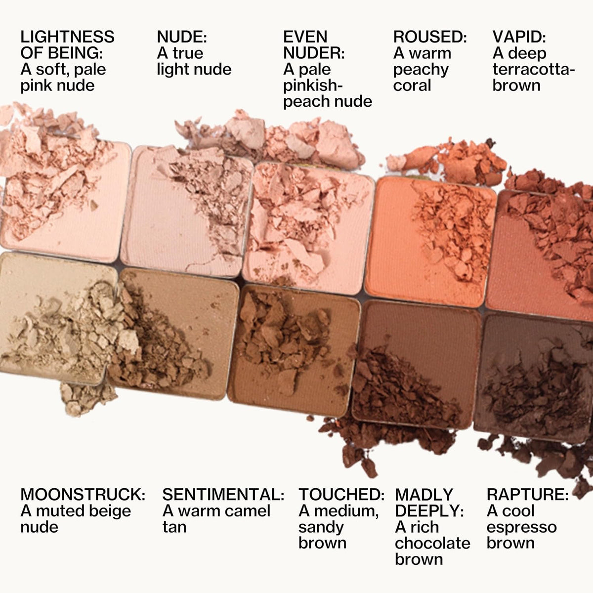 Pacifica Pink Nudes - Paleta de sombra de ojos minerales, 10 tonos...