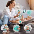 Lynncare Juguetes de Arco de Moisés Ajustable para Bebés y Niños Pe...