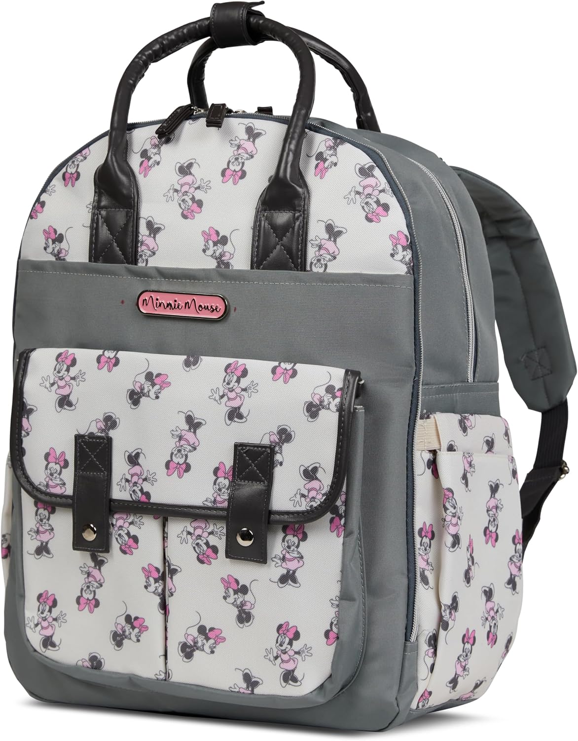 Disney Mochila para pañales con cambiador Minnie Mouse \u2013 Bolsa...