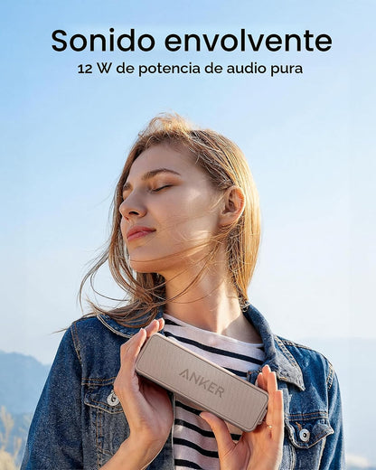 Anker Soundcore 2 Altavoz Bluetooth portátil, 24 horas de reproducc...
