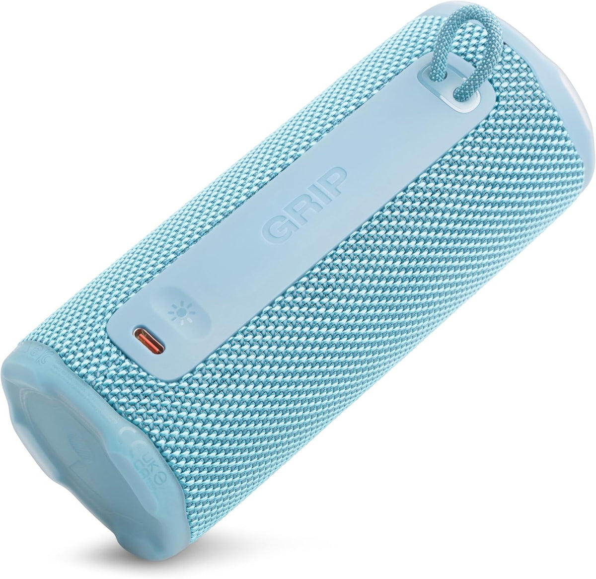 Altavoz Bluetooth portátil JBL Grip, resistente al agua, luz ambien...
