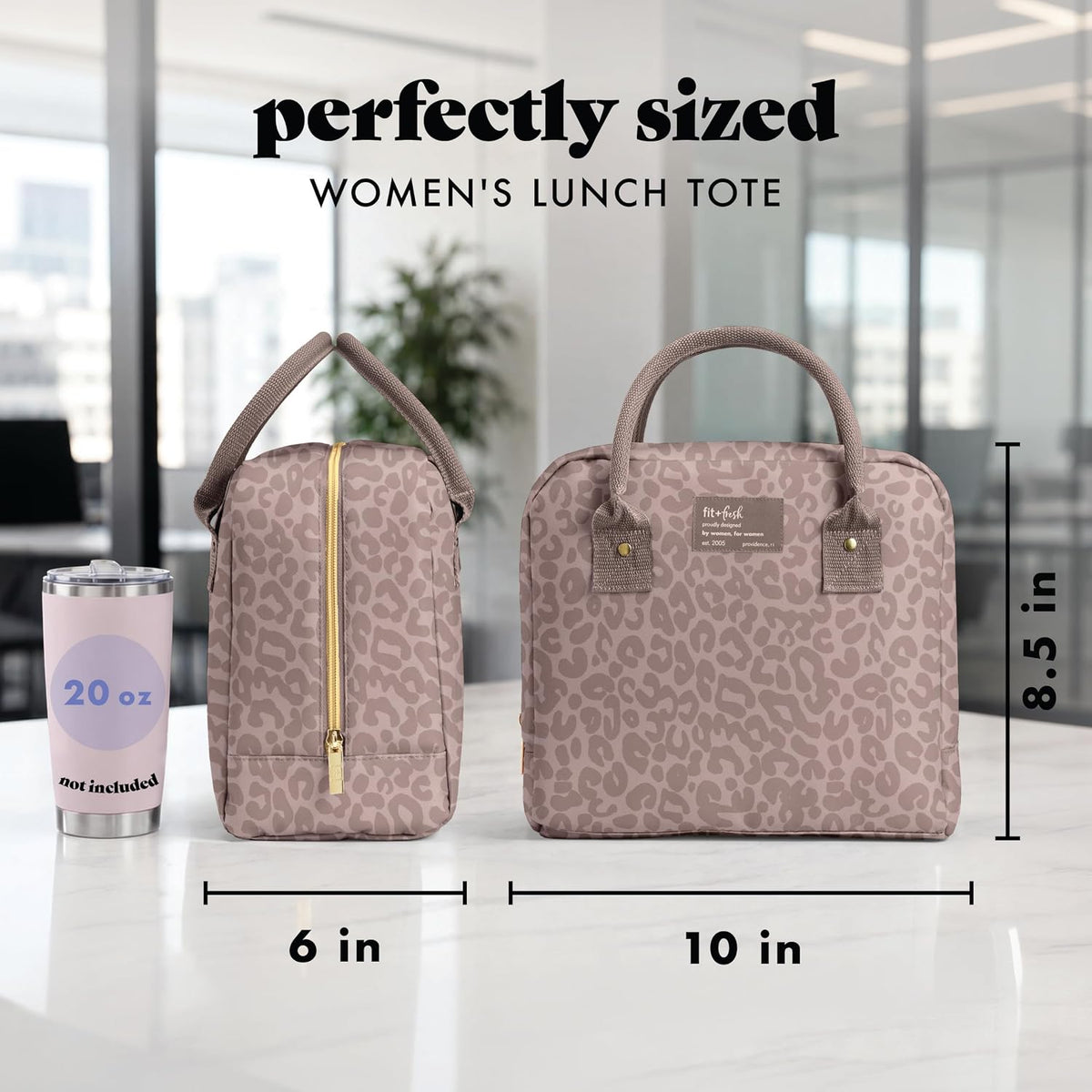 Fit &amp; Fresh - Lonchera Bloomington para mujeres - Lonchera gran...
