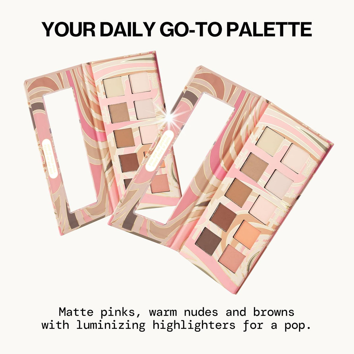 Pacifica Pink Nudes - Paleta de sombra de ojos minerales, 10 tonos...