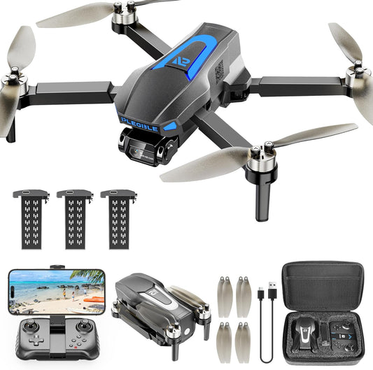 PLEGBLE Drones con cámara para adultos 4K, dron FPV principiante |...