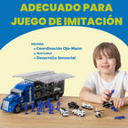 JOYIN Juego de camión de rescate de policía 25 en 1 con sonidos y l...