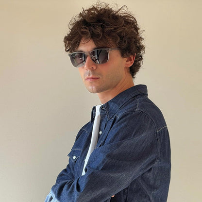 ZENOTTIC Gafas de sol polarizadas cuadradas para hombre, ultraliger...