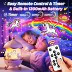 Staryou Máquina de sonido de luces sensoriales, proyector de luz no...