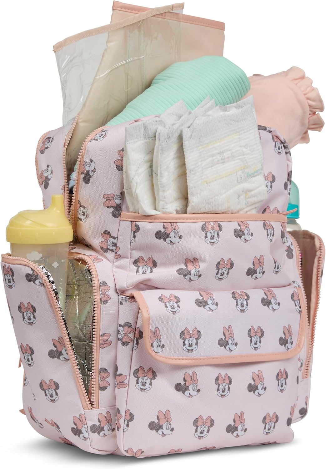 Disney Mochila para pañales con cambiador Minnie Mouse \u2013 Bolsa...