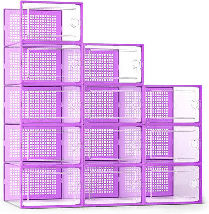 Kuject Cajas de almacenamiento de zapatos grandes, 12 unidades | Es...
