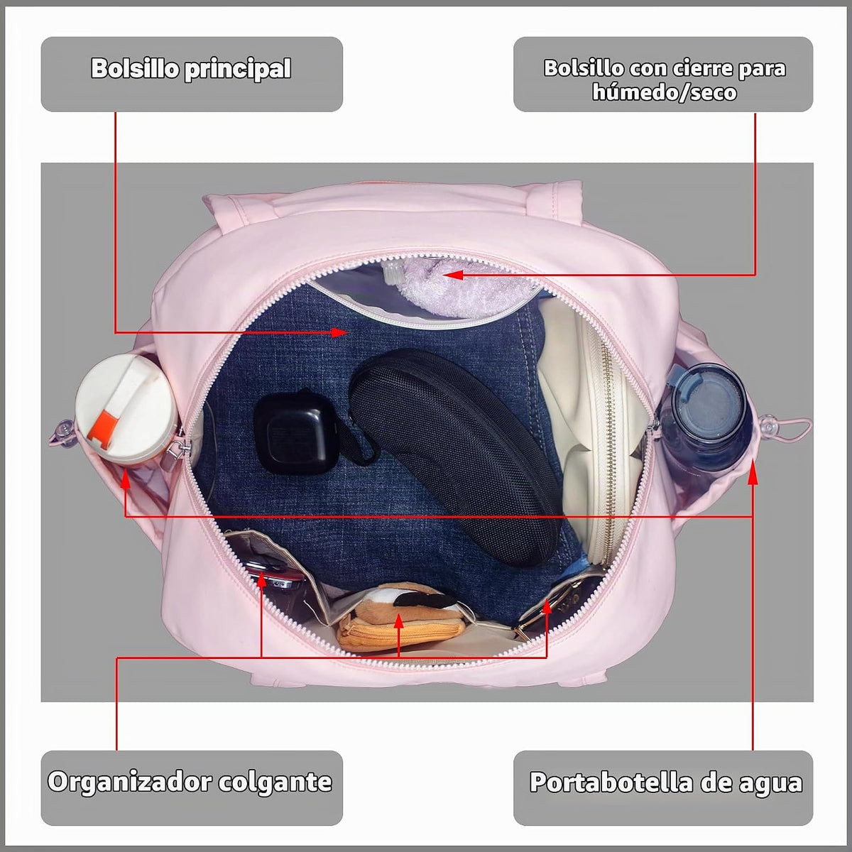 MZTUE Bolso mediano para pañales, bolso de hombro y cruzado para mamá