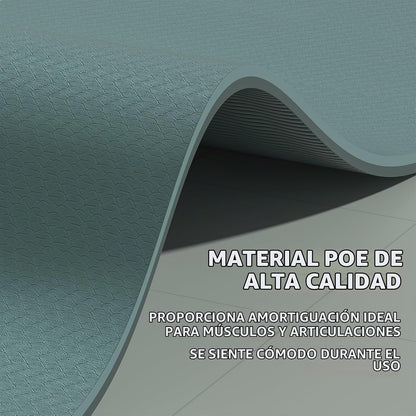 Esterilla grande de yoga de 8 mm (6' x 4') - Extra larga y...